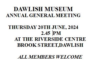 DAWLISH MUSEUM AGM 20TH JUNE