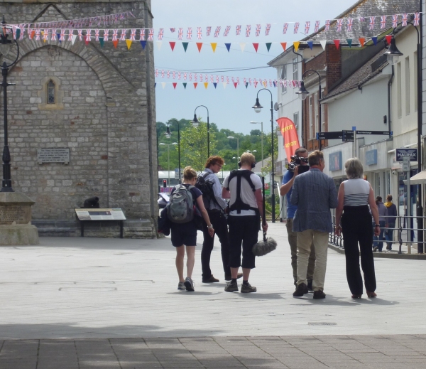 BBC film in Newton Abbot Museum