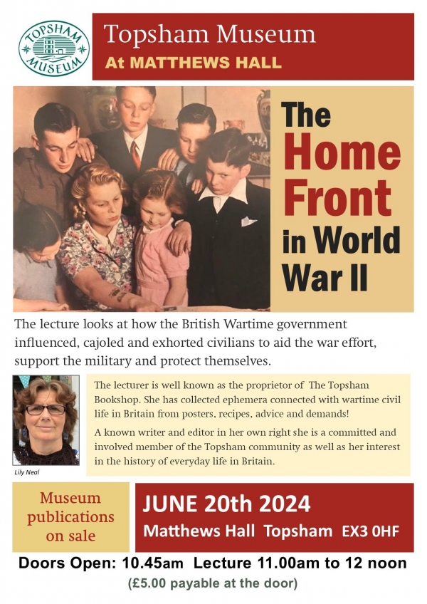 Monthly Lecture:  The Home Front in World War 11