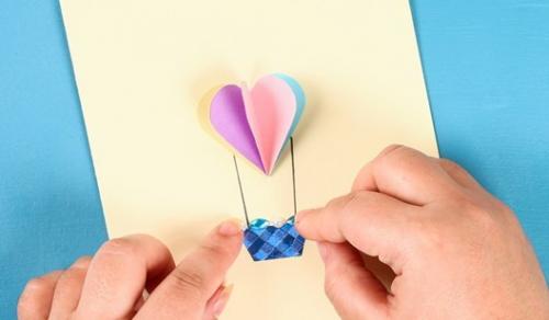 Up, up, and away! Make a hot air balloon suncatcher